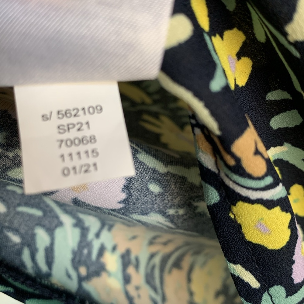 Ann Taylor Factory Petite XXSP floral sleeveless top boxy gardencore boho office - Picture 7 of 7